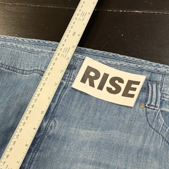 NYDJ Chambray Lift Tuck Technology Light Wash Wide Leg Pants Womens Size 24W - Picture 11 of 12